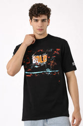 Bring The Bold Black Oversized Tee