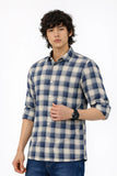 Navy Cream Tartan Shirt