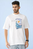 Sunlit Hakuna Seas Oversized White Tee