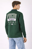 Progress Over Perfection Bottle Green Collared Full Sleeve T‑Shirt