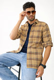 Beige elegance for the modern Shirt Slim Fit