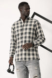 Heritage Cream Navy Plaid Comfort Shirt