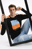 Jin Van Shenvi Black Full Sleeve Crew Neck Tee