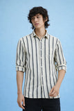 Refined cream Stripe Shirt