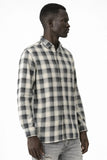 Heritage Cream Navy Plaid Comfort Shirt