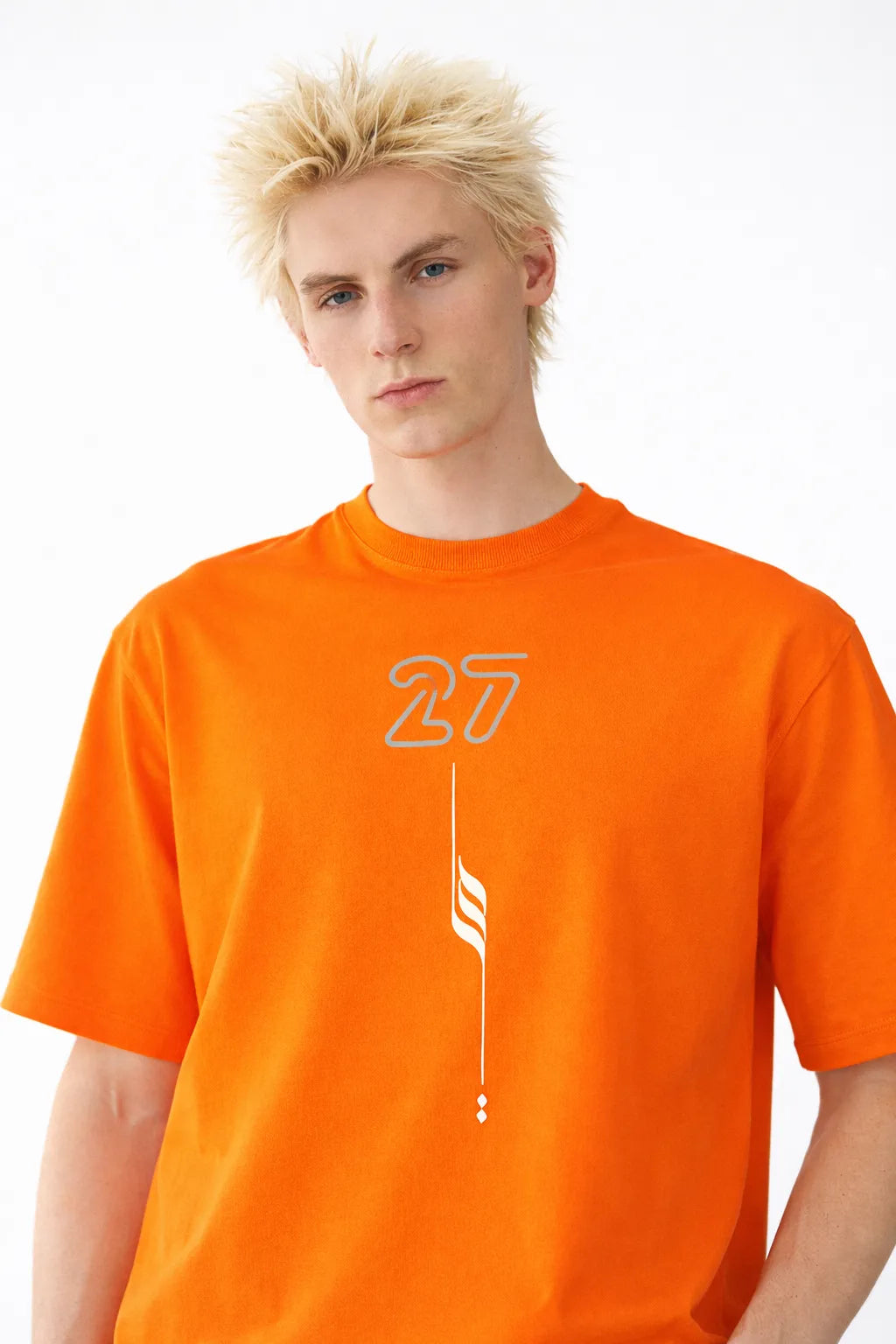 Formula 1 Script Orange Oversized Tee