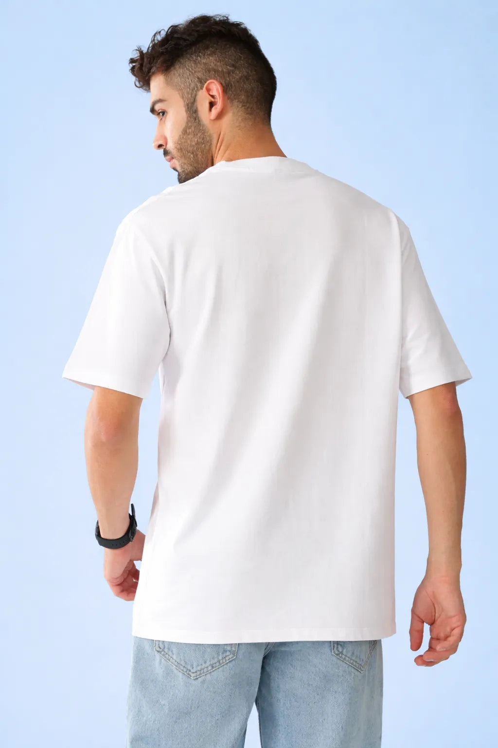 Sunlit Hakuna Seas Oversized White Tee